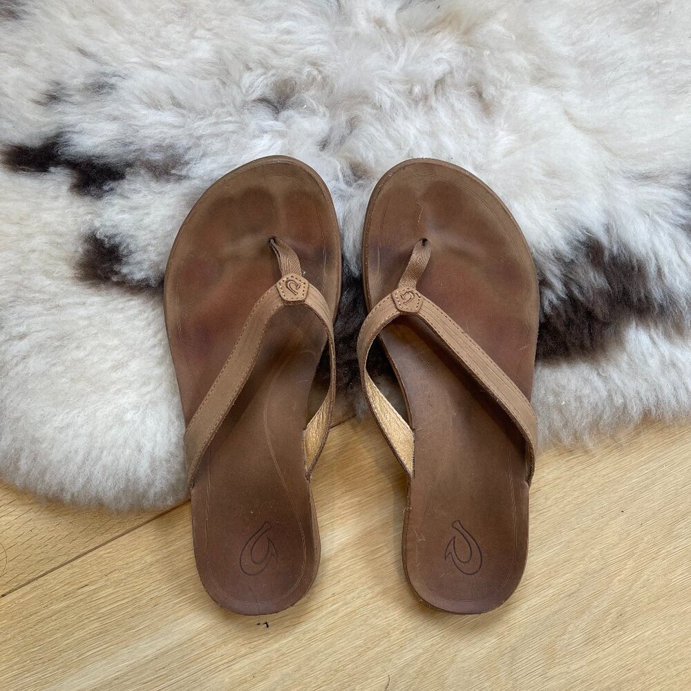 OluKai Aukai Sandals, Tan